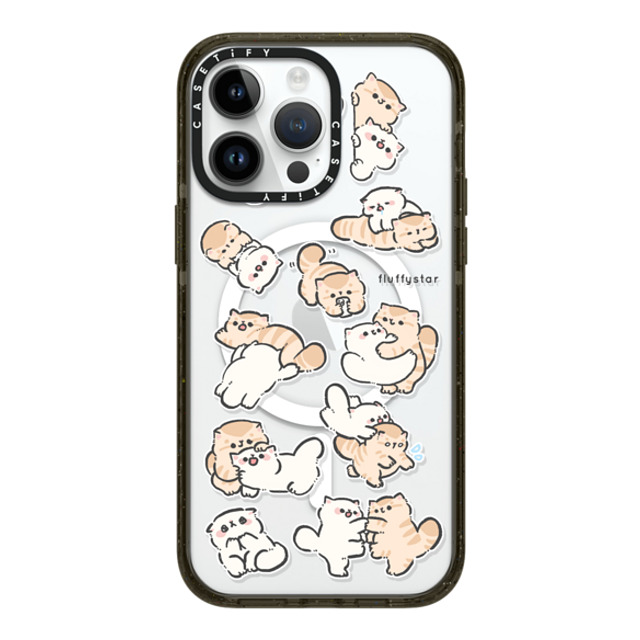 fluffystar x CASETiFY iPhone 14 Pro Max ケース ブラック インパクトケース MagSafe対応 Love You Everyday