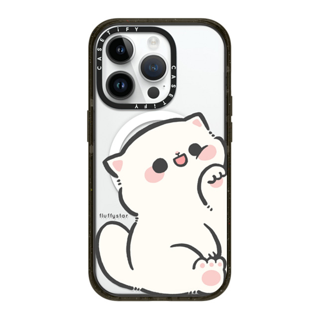 fluffystar x CASETiFY iPhone 14 Pro ケース ブラック インパクトケース MagSafe対応 With Nini