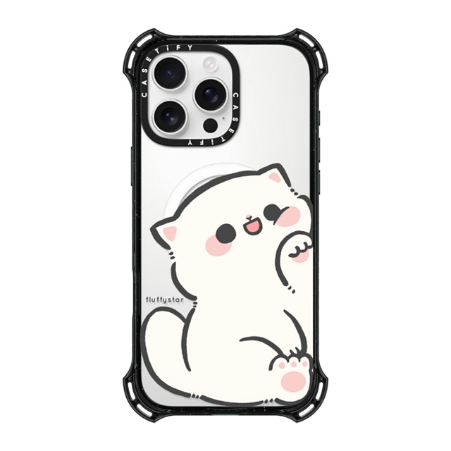 fluffystar x CASETiFY iPhone 16 Pro Max ケース ブラック バウンスケース With Nini