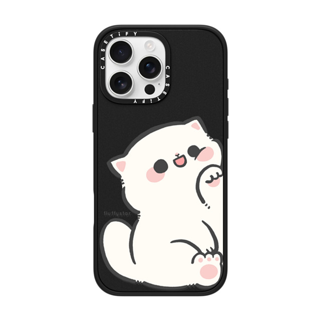 fluffystar x CASETiFY iPhone 16 Pro Max ケース マットブラック インパクトケース MagSafe対応 With Nini