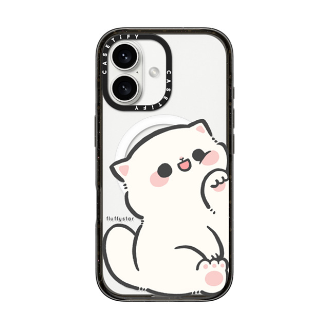 fluffystar x CASETiFY iPhone 16 ケース ブラック インパクトケース MagSafe対応 With Nini