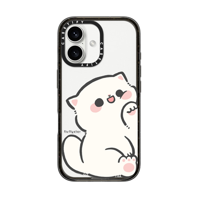 fluffystar x CASETiFY iPhone 16 ケース ブラック インパクトケース With Nini