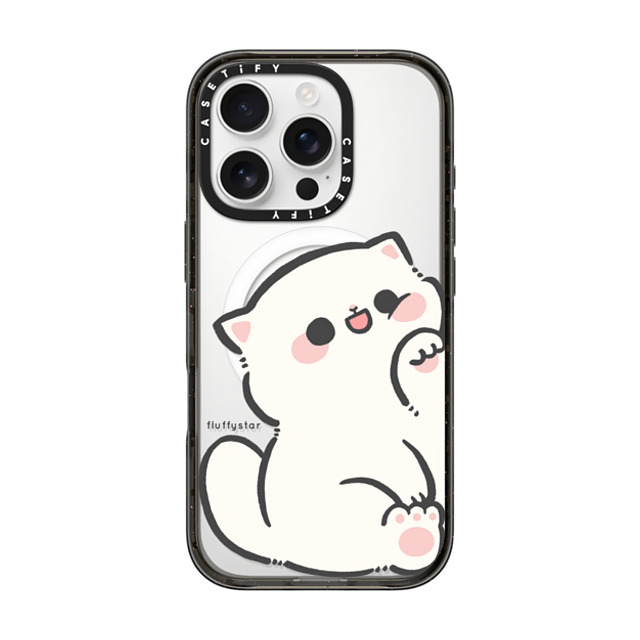 fluffystar x CASETiFY iPhone 16 Pro ケース ブラック インパクトケース MagSafe対応 With Nini