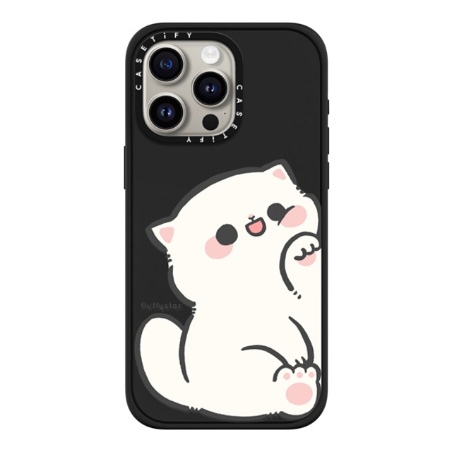 fluffystar x CASETiFY iPhone 15 Pro Max ケース マットブラック インパクトケース MagSafe対応 With Nini