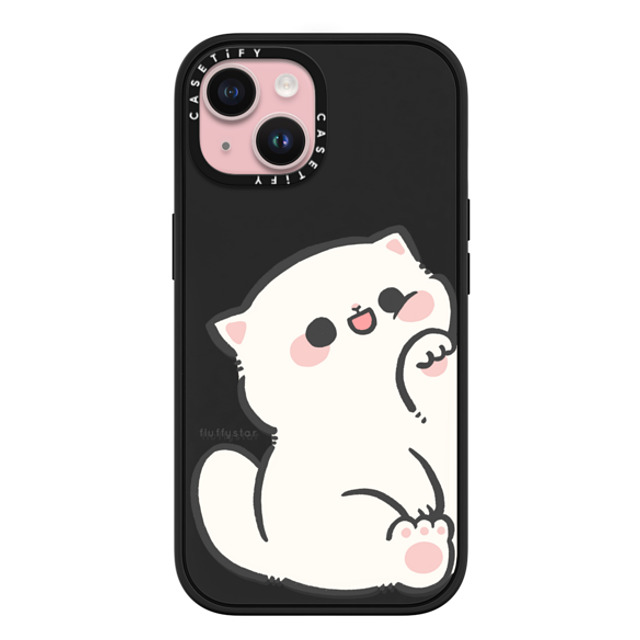 fluffystar x CASETiFY iPhone 15 ケース マットブラック インパクトケース MagSafe対応 With Nini