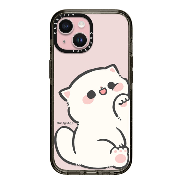 fluffystar x CASETiFY iPhone 15 ケース ブラック インパクトケース With Nini