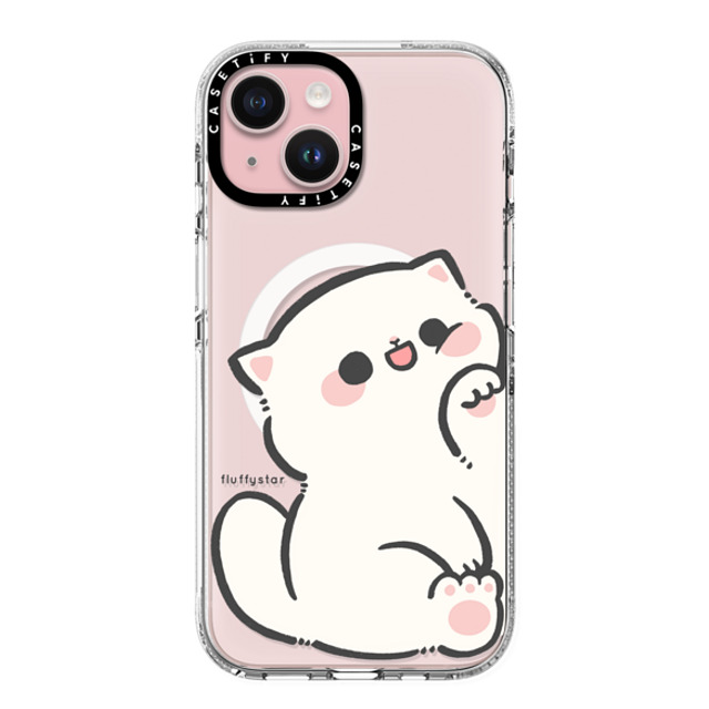 fluffystar x CASETiFY iPhone 15 ケース クリア クリア ケース MagSafe対応 With Nini