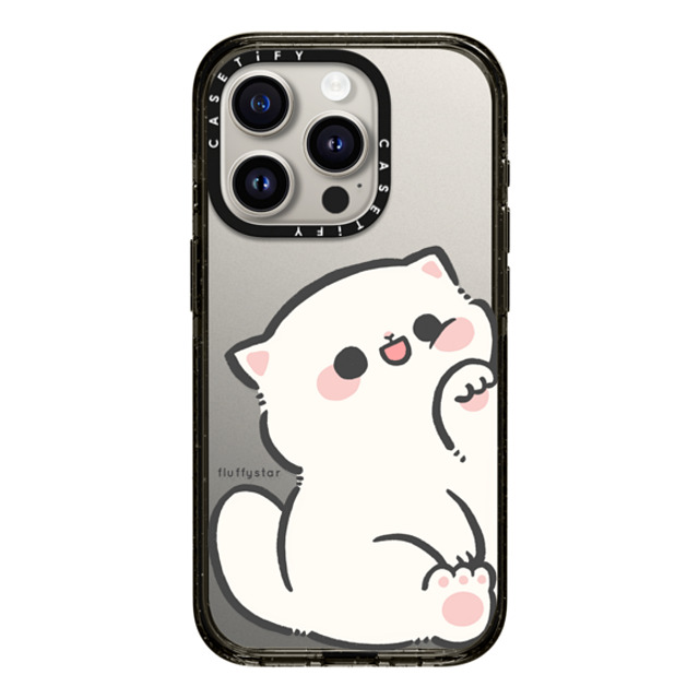 fluffystar x CASETiFY iPhone 15 Pro ケース ブラック インパクトケース With Nini