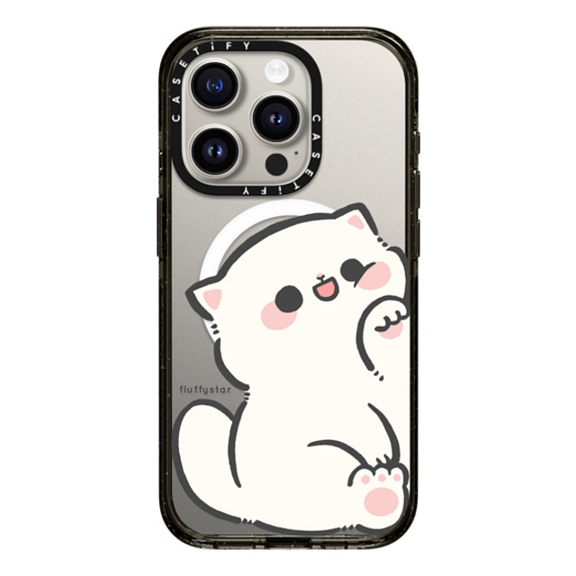 fluffystar x CASETiFY iPhone 15 Pro ケース ブラック インパクトケース MagSafe対応 With Nini