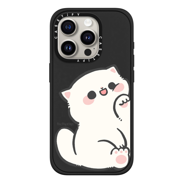 fluffystar x CASETiFY iPhone 15 Pro ケース マットブラック インパクトケース MagSafe対応 With Nini