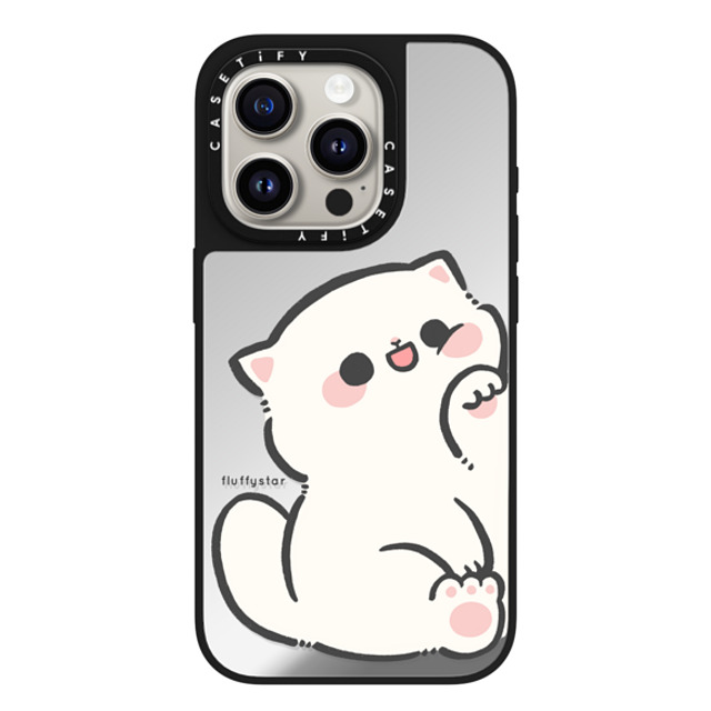 fluffystar x CASETiFY iPhone 15 Pro Case Silver on Black ミラーケース MagSafe対応 With Nini fluffystar x CASETiFY iPhone 15 Pro Case Silver on Black ミラーケース MagSafe対応 With Nini