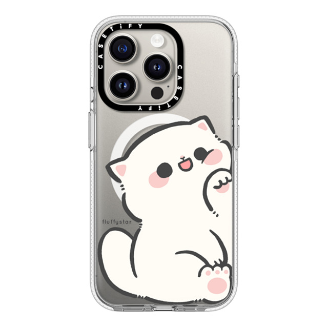 fluffystar x CASETiFY iPhone 15 Pro ケース クリア クリア ケース MagSafe対応 With Nini