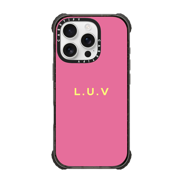 CASETiFY iPhone 16 Pro Case Black ウルトラ インパクトケース MagSafe 対応 Custom Case - L. u.v CASETiFY iPhone 16 Pro Case Black ウルトラ インパクトケース MagSafe 対応 Custom Case - L. u.v