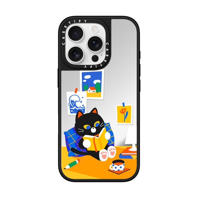 INDI x CASETiFY iPhone 16 Pro Case Silver on Black ミラーケース MagSafe対応 comfortable BY INDI INDI x CASETiFY iPhone 16 Pro Case Silver on Black ミラーケース MagSafe対応 comfortable BY INDI