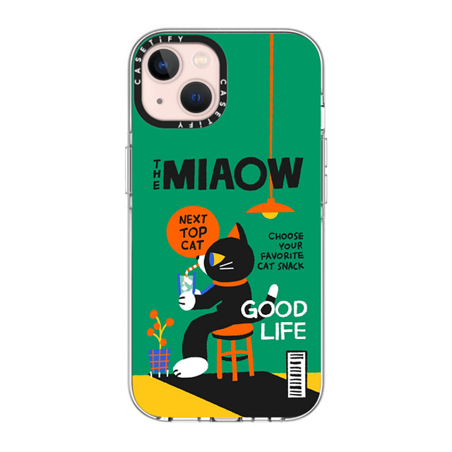 INDI x CASETiFY iPhone 13 ケース クリア クリア ケース MagSafe対応 a cat magazine BY INDI