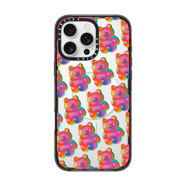 INDI x CASETiFY iPhone 16 Pro Max ケース Bear,Animal ブラック インパクトケース MagSafe対応 Jelly bear BY INDI Father's Day INDI x CASETiFY iPhone 16 Pro Max ケース Bear,Animal ブラック インパクトケース MagSafe対応 Jelly bear BY INDI Father's Day