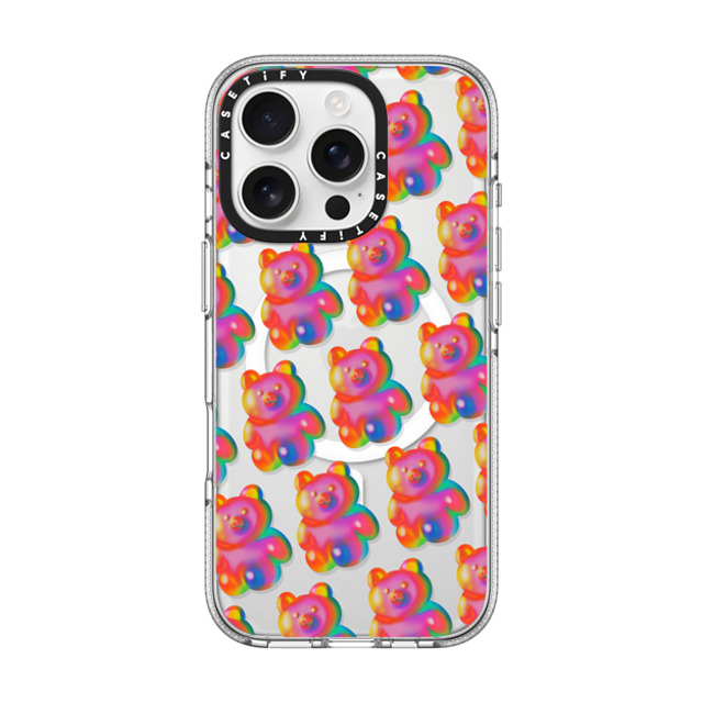 INDI x CASETiFY iPhone 16 Pro ケース Bear,Animal クリア クリア ケース MagSafe対応 Jelly bear BY INDI Back to School INDI x CASETiFY iPhone 16 Pro ケース Bear,Animal クリア クリア ケース MagSafe対応 Jelly bear BY INDI Back to School