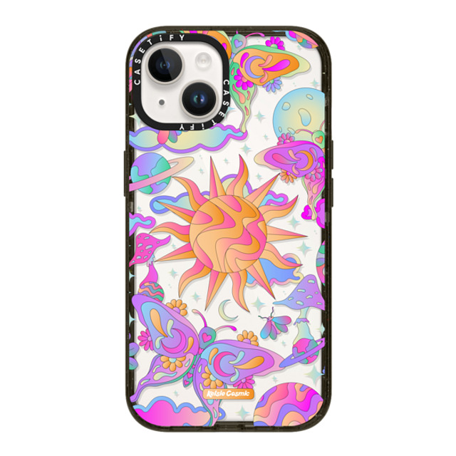 Kelsie Cosmic x CASETiFY iPhone 14 ケース ブラック インパクトケース Space Garden