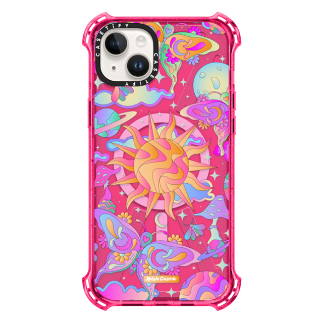 Kelsie Cosmic x CASETiFY iPhone 14 Plus Case Space,Digital Art Bubble Gum バウンスケース Space Garden Mother's Day Kelsie Cosmic x CASETiFY iPhone 14 Plus Case Space,Digital Art Bubble Gum バウンスケース Space Garden Mother's Day