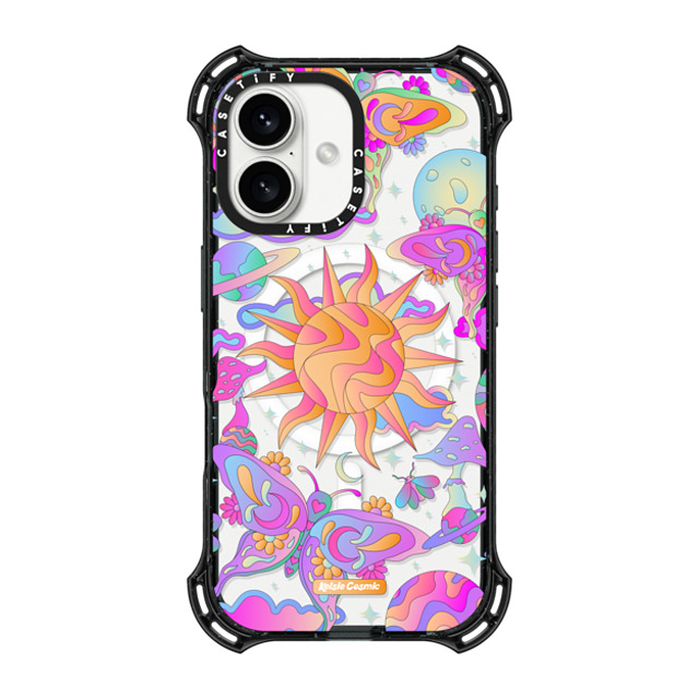 Kelsie Cosmic x CASETiFY iPhone 16 ケース Space,Digital Art ブラック バウンスケース Space Garden Father's Day Kelsie Cosmic x CASETiFY iPhone 16 ケース Space,Digital Art ブラック バウンスケース Space Garden Father's Day