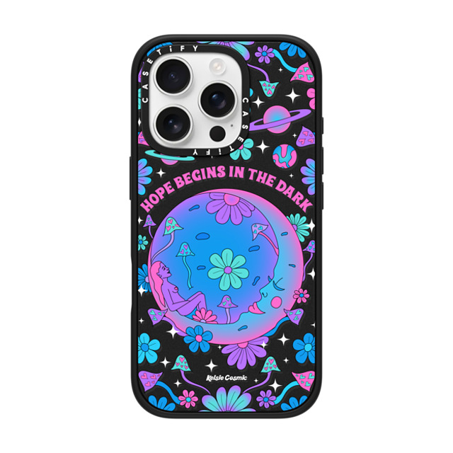 Kelsie Cosmic x CASETiFY iPhone 16 Pro ケース Floral,Nature マットブラック インパクトケース MagSafe対応 Hope Begins in the Dark by Kelsie Cosmic Mother's Day Kelsie Cosmic x CASETiFY iPhone 16 Pro ケース Floral,Nature マットブラック インパクトケース MagSafe対応 Hope Begins in the Dark by Kelsie Cosmic Mother's Day