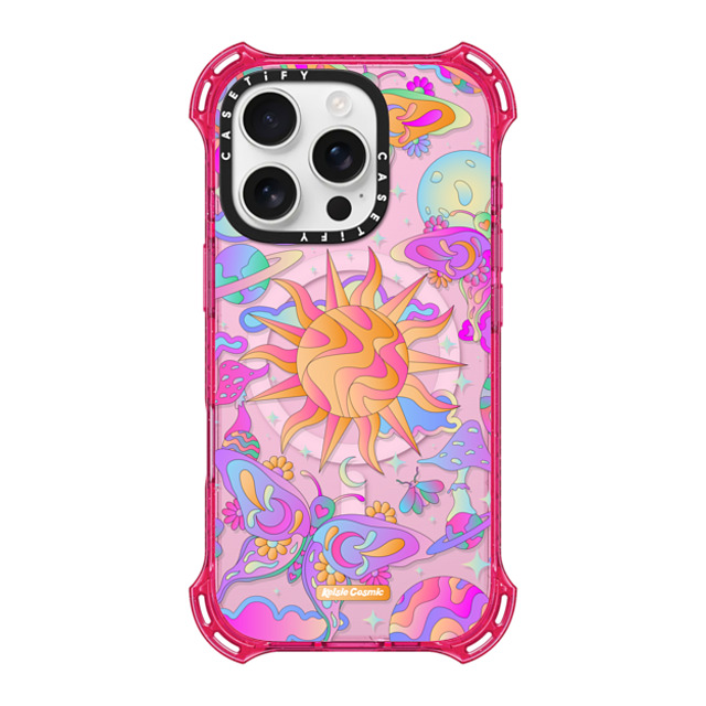 Kelsie Cosmic x CASETiFY iPhone 16 Pro Case プリムローズ ピンク バウンスケース Space Garden Kelsie Cosmic x CASETiFY iPhone 16 Pro Case プリムローズ ピンク バウンスケース Space Garden