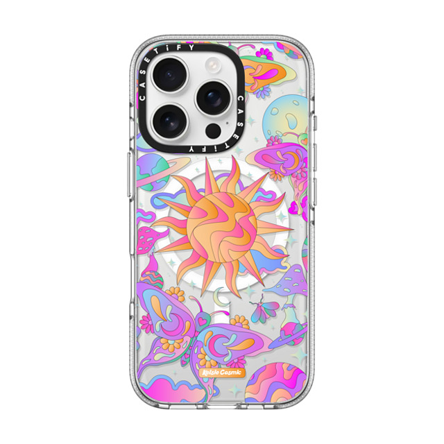 Kelsie Cosmic x CASETiFY iPhone 16 Pro ケース クリア クリア ケース MagSafe対応 Space Garden