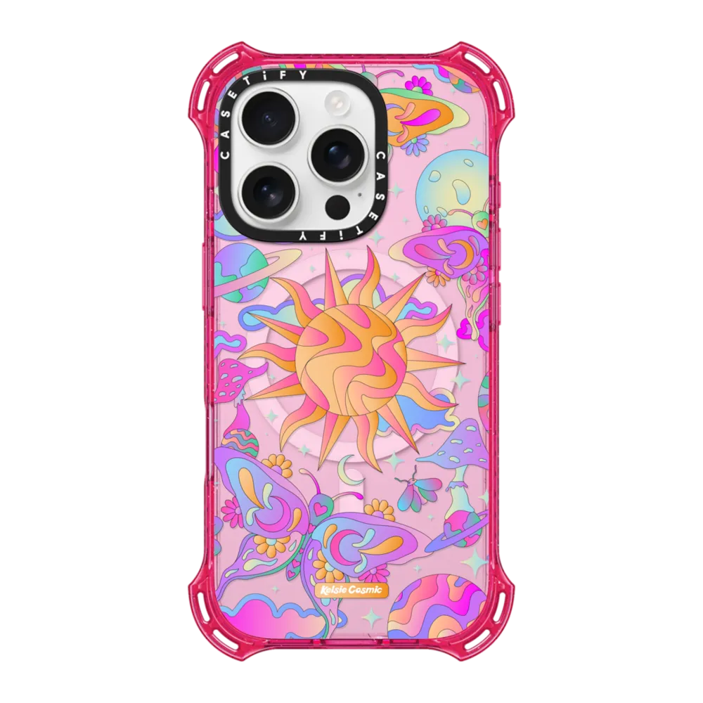 Bounce iPhone 16 Pro Case MagSafe Compatible - Space Garden