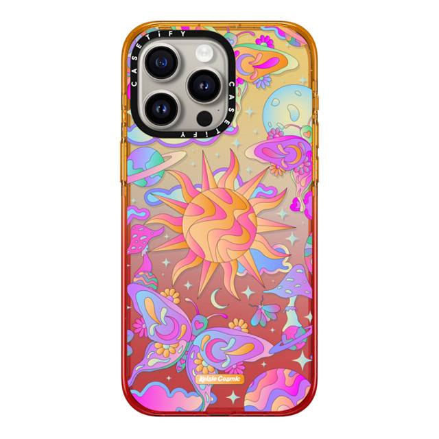 Kelsie Cosmic x CASETiFY iPhone 15 Pro Max Case Peach Haze Impact Case Space Garden Kelsie Cosmic x CASETiFY iPhone 15 Pro Max Case Peach Haze Impact Case Space Garden