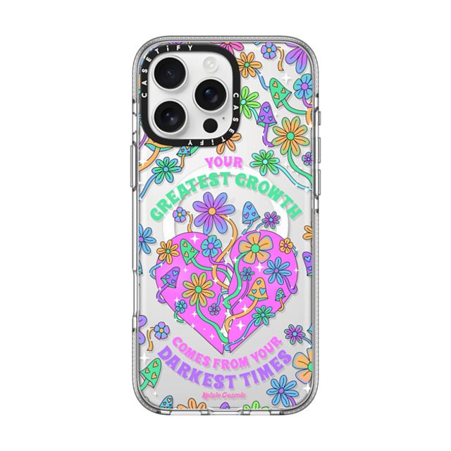 Kelsie Cosmic x CASETiFY iPhone 16 Pro Max Case Floral,Quote Clear Clear Case MagSafe Compatible Your Greatest Growth by Kelsie Cosmic Mother's Day Kelsie Cosmic x CASETiFY iPhone 16 Pro Max Case Floral,Quote Clear Clear Case MagSafe Compatible Your Greatest Growth by Kelsie Cosmic Mother's Day