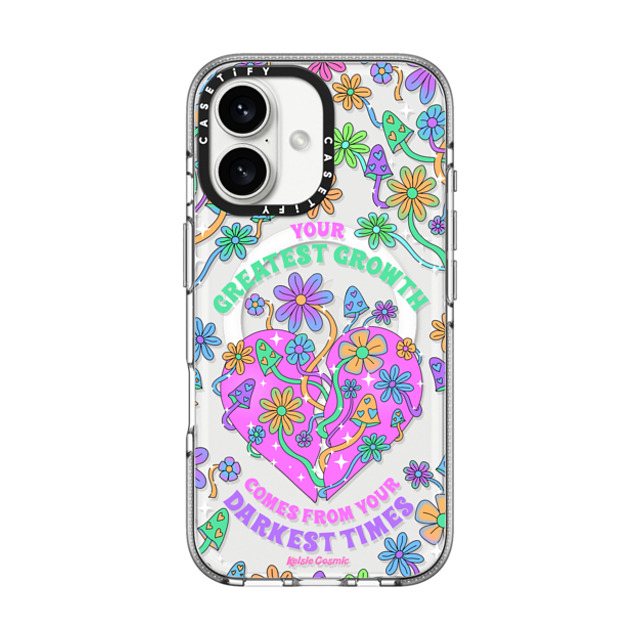 Kelsie Cosmic x CASETiFY iPhone 16 Case Floral,Quote Clear Clear Case MagSafe Compatible Your Greatest Growth by Kelsie Cosmic Mother's Day Kelsie Cosmic x CASETiFY iPhone 16 Case Floral,Quote Clear Clear Case MagSafe Compatible Your Greatest Growth by Kelsie Cosmic Mother's Day