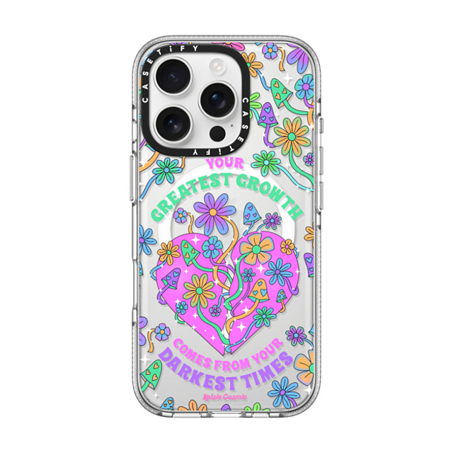 Kelsie Cosmic x CASETiFY iPhone 16 Pro Case Floral,Quote Clear Clear Case MagSafe Compatible Your Greatest Growth by Kelsie Cosmic Mother's Day Kelsie Cosmic x CASETiFY iPhone 16 Pro Case Floral,Quote Clear Clear Case MagSafe Compatible Your Greatest Growth by Kelsie Cosmic Mother's Day