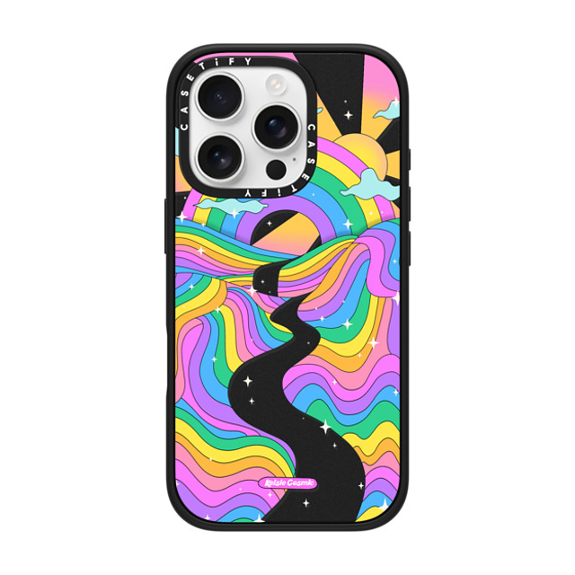 Kelsie Cosmic x CASETiFY iPhone 16 Pro Case Rainbow,Cloud Matte Black Impact Case MagSafe Compatible Rainbow Mountain by Kelsie Cosmic Back to School Kelsie Cosmic x CASETiFY iPhone 16 Pro Case Rainbow,Cloud Matte Black Impact Case MagSafe Compatible Rainbow Mountain by Kelsie Cosmic Back to School