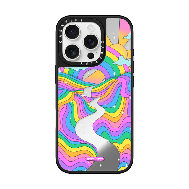 Kelsie Cosmic x CASETiFY iPhone 16 Pro Case Rainbow,Cloud Silver on Black ミラーケース MagSafe対応 Rainbow Mountain by Kelsie Cosmic Back to School Kelsie Cosmic x CASETiFY iPhone 16 Pro Case Rainbow,Cloud Silver on Black ミラーケース MagSafe対応 Rainbow Mountain by Kelsie Cosmic Back to School