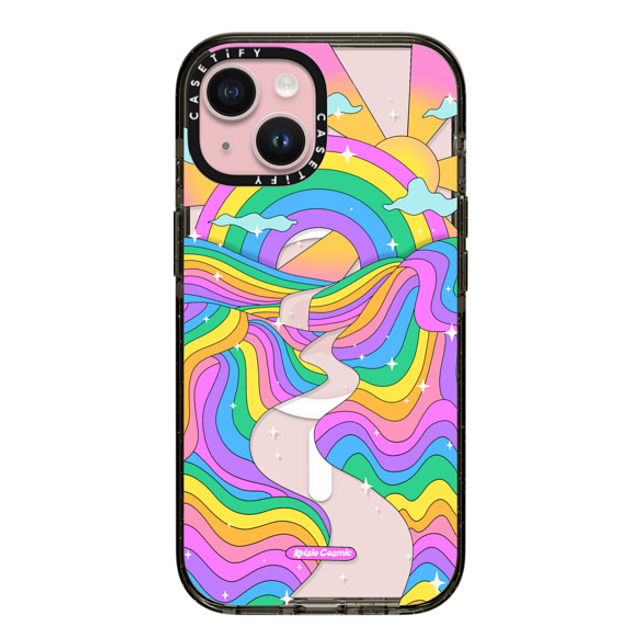 Kelsie Cosmic x CASETiFY iPhone 15 Case Rainbow,Cloud Black Impact Case MagSafe Compatible Rainbow Mountain by Kelsie Cosmic Back to School Kelsie Cosmic x CASETiFY iPhone 15 Case Rainbow,Cloud Black Impact Case MagSafe Compatible Rainbow Mountain by Kelsie Cosmic Back to School