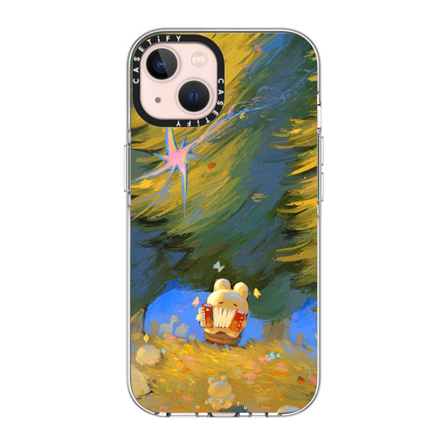 HAPPYYU x CASETiFY iPhone 13 ケース クリア クリア ケース MagSafe対応 Evening Melody