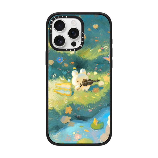 HAPPYYU x CASETiFY iPhone 16 Pro Max ケース Bunny,Cartoon マットブラック インパクトケース MagSafe対応 Serene Day Back to School HAPPYYU x CASETiFY iPhone 16 Pro Max ケース Bunny,Cartoon マットブラック インパクトケース MagSafe対応 Serene Day Back to School