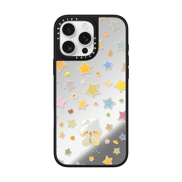 HAPPYYU x CASETiFY iPhone 16 Pro Max Case Silver on Black ミラーケース MagSafe対応 Star Melody HAPPYYU x CASETiFY iPhone 16 Pro Max Case Silver on Black ミラーケース MagSafe対応 Star Melody
