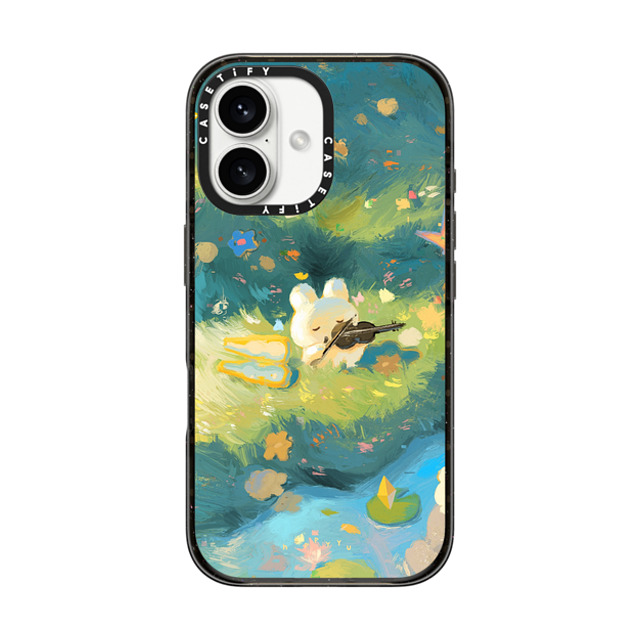 HAPPYYU x CASETiFY iPhone 16 ケース Bunny,Cartoon ブラック インパクトケース MagSafe対応 Serene Day Father's Day HAPPYYU x CASETiFY iPhone 16 ケース Bunny,Cartoon ブラック インパクトケース MagSafe対応 Serene Day Father's Day