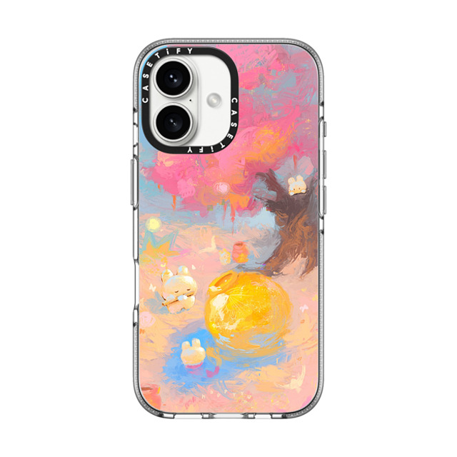 HAPPYYU x CASETiFY iPhone 16 ケース Bunny,Cartoon クリア クリア ケース MagSafe対応 Tranquil Village Back to School HAPPYYU x CASETiFY iPhone 16 ケース Bunny,Cartoon クリア クリア ケース MagSafe対応 Tranquil Village Back to School