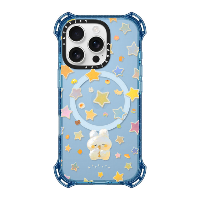 HAPPYYU x CASETiFY iPhone 16 Pro ケース ベイビーブルー バウンスケース Star Melody
