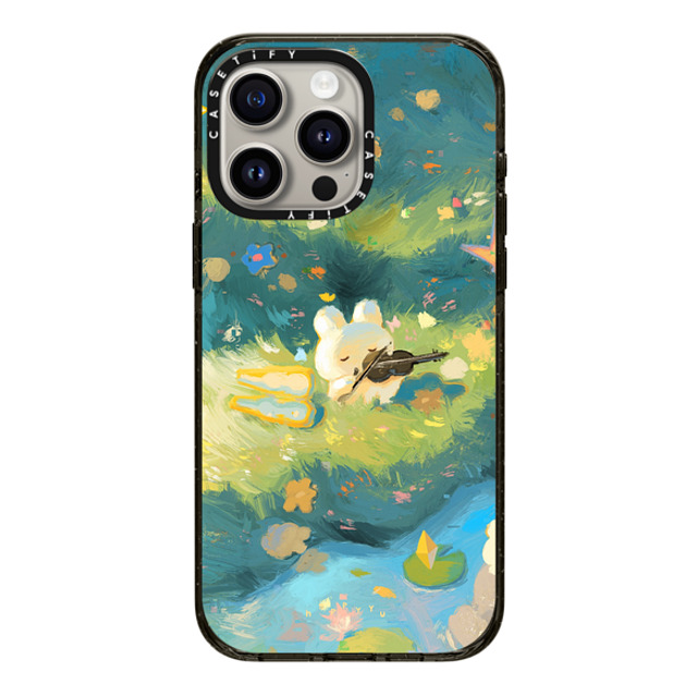 HAPPYYU x CASETiFY iPhone 15 Pro Max ケース Bunny,Cartoon ブラック インパクトケース MagSafe対応 Serene Day Father's Day HAPPYYU x CASETiFY iPhone 15 Pro Max ケース Bunny,Cartoon ブラック インパクトケース MagSafe対応 Serene Day Father's Day