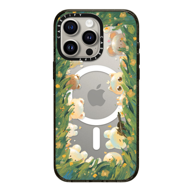 HAPPYYU x CASETiFY iPhone 15 Pro Max Case Bunny,Cartoon Black Impact Case MagSafe Compatible Hello Spring Back to School HAPPYYU x CASETiFY iPhone 15 Pro Max Case Bunny,Cartoon Black Impact Case MagSafe Compatible Hello Spring Back to School