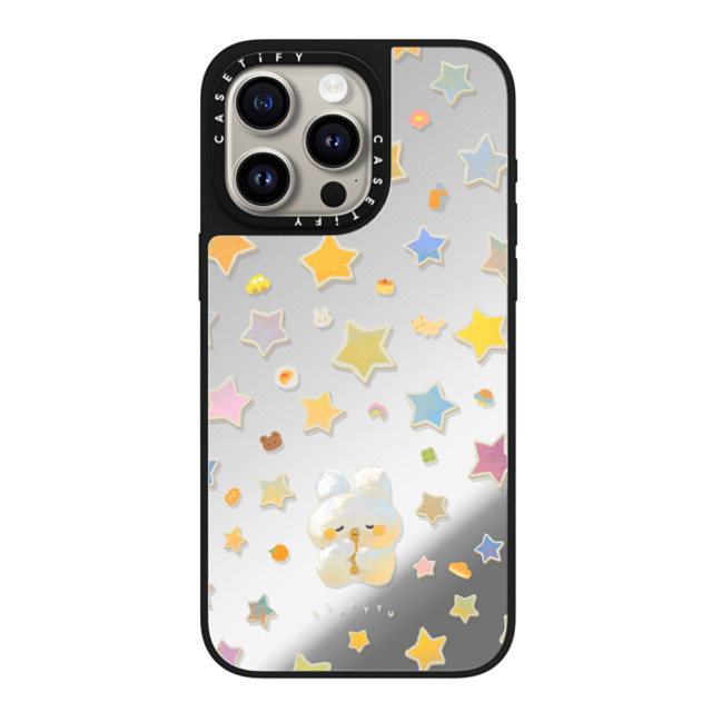 HAPPYYU x CASETiFY iPhone 15 Pro Max Case Silver on Black ミラーケース MagSafe対応 Star Melody HAPPYYU x CASETiFY iPhone 15 Pro Max Case Silver on Black ミラーケース MagSafe対応 Star Melody