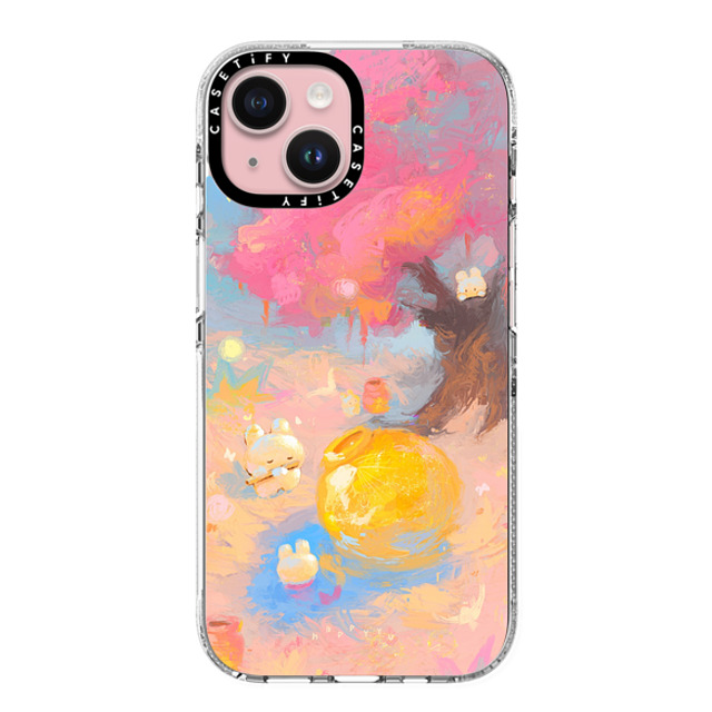 HAPPYYU x CASETiFY iPhone 15 ケース Bunny,Cartoon クリア クリア ケース MagSafe対応 Tranquil Village Back to School HAPPYYU x CASETiFY iPhone 15 ケース Bunny,Cartoon クリア クリア ケース MagSafe対応 Tranquil Village Back to School