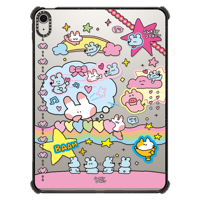 sukeydokey x CASETiFY iPad Air 11-inch (M2/M3) Black iPad インパクト ケース Sukeydokey Deco sticker Ipad Case Mother's Day sukeydokey x CASETiFY iPad Air 11-inch (M2/M3) Black iPad インパクト ケース Sukeydokey Deco sticker Ipad Case Mother's Day