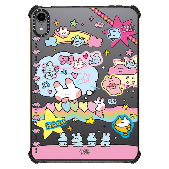 sukeydokey x CASETiFY iPad Mini (A17 Pro/第6世代) ブラック iPad インパクト ケース Sukeydokey Deco sticker Ipad Case Father's Day sukeydokey x CASETiFY iPad Mini (A17 Pro/第6世代) ブラック iPad インパクト ケース Sukeydokey Deco sticker Ipad Case Father's Day