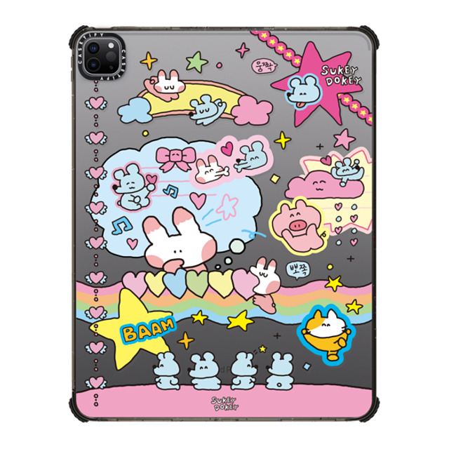 "sukeydokey x CASETiFY iPad Pro 12.9" (第5/6世代) Black iPad インパクト ケース Sukeydokey Deco sticker Ipad Case Mother's Day" "sukeydokey x CASETiFY iPad Pro 12.9" (第5/6世代) Black iPad インパクト ケース Sukeydokey Deco sticker Ipad Case Mother's Day"