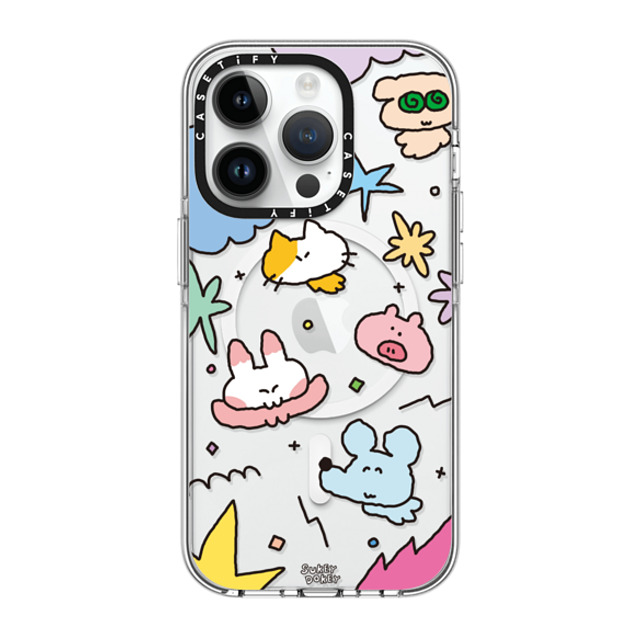 sukeydokey x CASETiFY iPhone 14 Pro Case Clear Clear Case MagSafe Compatible Sukeydokey Mini Mates Phone Case sukeydokey x CASETiFY iPhone 14 Pro Case Clear Clear Case MagSafe Compatible Sukeydokey Mini Mates Phone Case