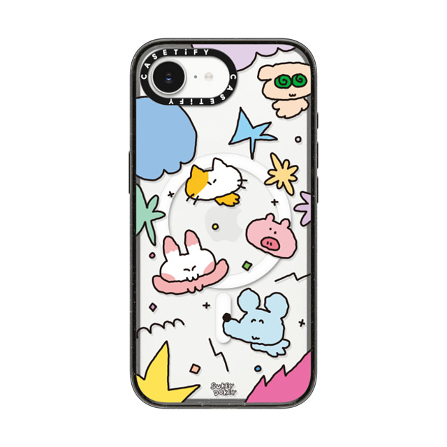 sukeydokey x CASETiFY iPhone 16e ケース ブラック インパクトケース MagSafe対応 Sukeydokey Mini Mates Phone Case Back to School sukeydokey x CASETiFY iPhone 16e ケース ブラック インパクトケース MagSafe対応 Sukeydokey Mini Mates Phone Case Back to School